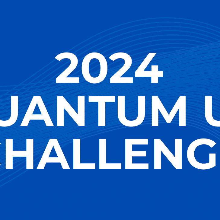 Blue banner with text: 2024 Quantum Up Challenge